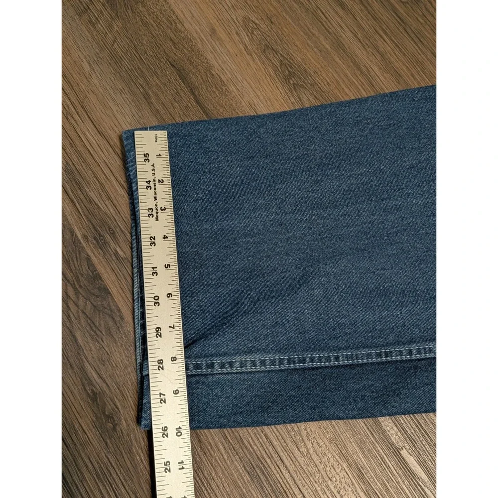 Kenneth David Cargo Street Denim Jeans Mens 34x32 Blue Baggy Wide Leg‎ Y2K Skate
